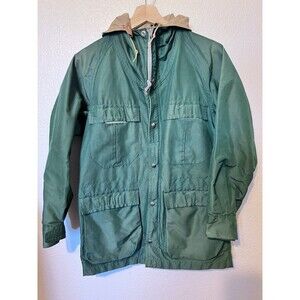 Vintage Sierra Designs Green 60/40 Mountain Parka Hooded Gorpcore Hiking XS
